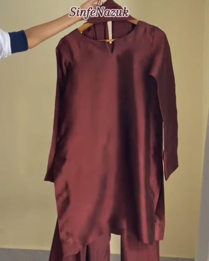 SN-Farshi Shalwar Brown